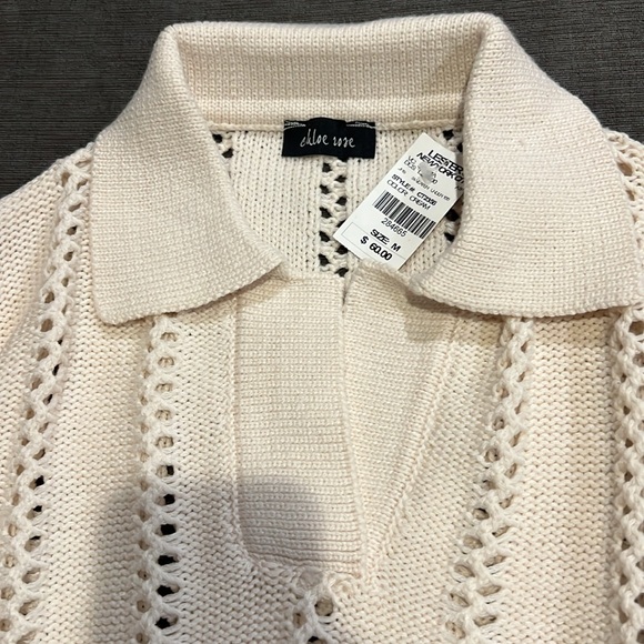 Chloe Rose collar cream sweater - Picture 2 of 4